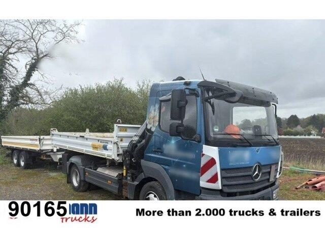 Mercedes-Benz Atego 923 K 4x2, 2x AHK, Kran Hiab 055 BS-2 HiDuo, Kipper