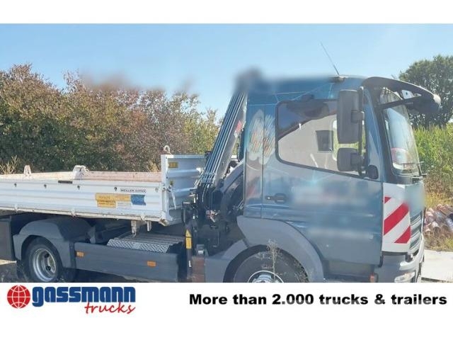 Mercedes-Benz Atego 923 K 4x2, 2x AHK, Kran Hiab 055 BS-2 HiDuo, Kipper