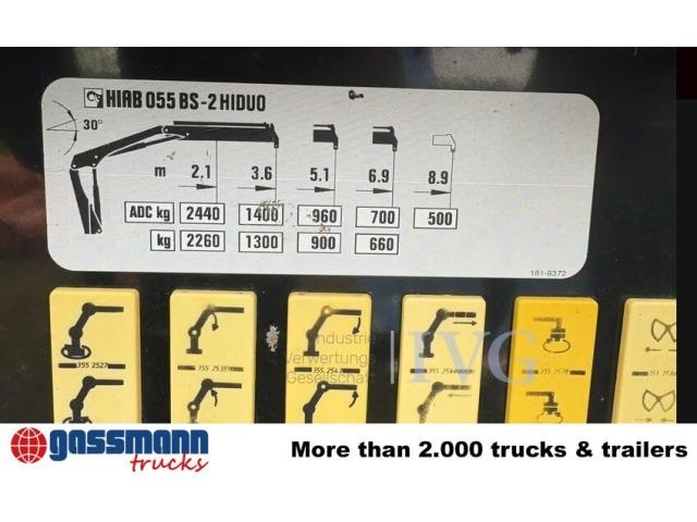 Mercedes-Benz Atego 923 K 4x2, 2x AHK, Kran Hiab 055 BS-2 HiDuo, Kipper