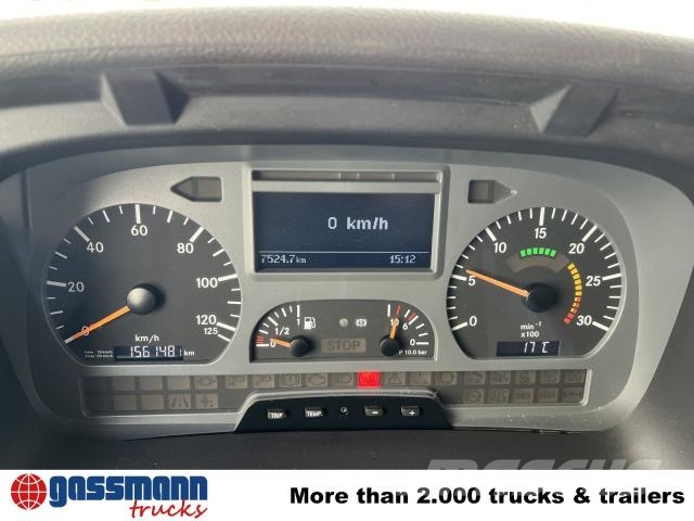 Mercedes-Benz Axor 1828 A 4x4 mit Kran Hiab XS 166 E-5 Pritschenwagen/Pritschenwagen mit Seitenklappe