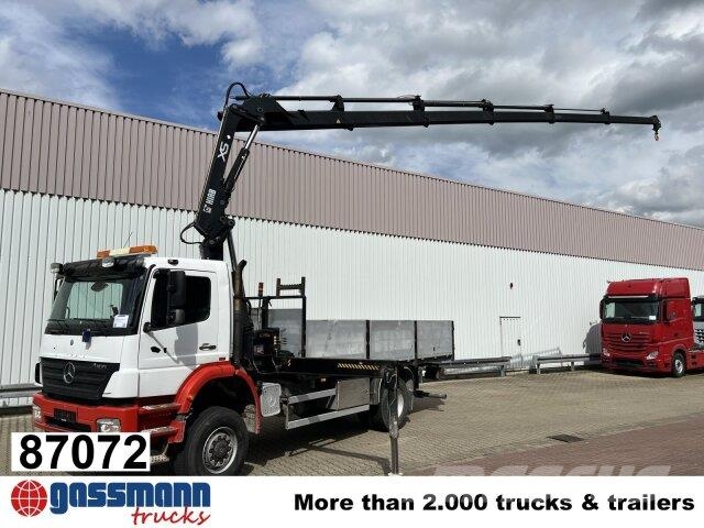 Mercedes-Benz Axor 1828 A 4x4 mit Kran Hiab XS 166 E-5 Pritschenwagen/Pritschenwagen mit Seitenklappe