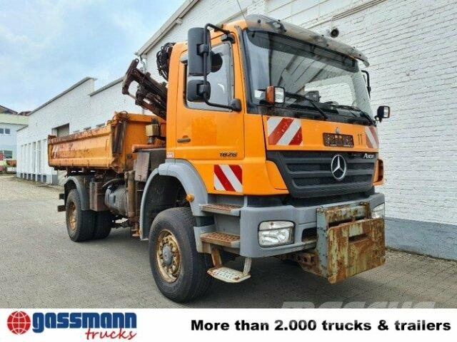 Mercedes-Benz Axor 1828 AK 4x4, Winterdienstausstattung, Kran Kipper
