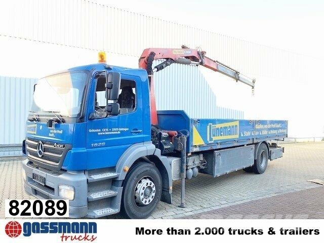 Mercedes-Benz Axor 1828 L 4x2 mit Kran Palfinger PK 9501, Funk Flatbed / Dropside trucks