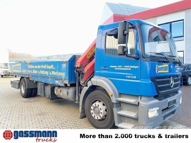 Mercedes-Benz Axor 1828 L 4x2 mit Kran Palfinger PK 9501, Funk Flatbed / Dropside trucks