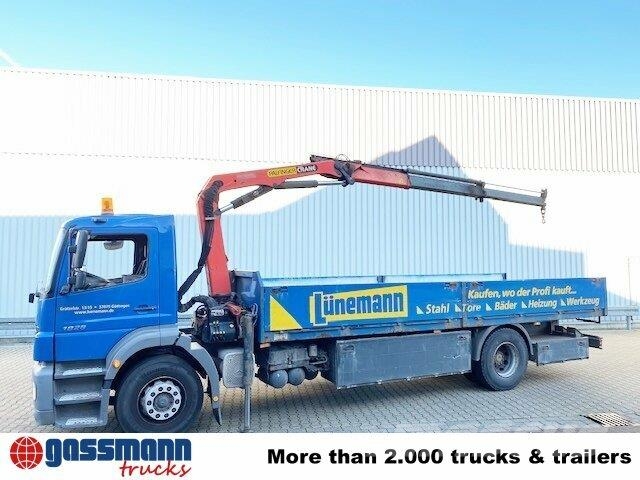 Mercedes-Benz Axor 1828 L 4x2 mit Kran Palfinger PK 9501, Funk Flatbed / Dropside trucks