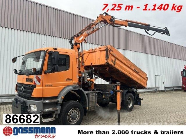 Mercedes-Benz Axor 1829 AK 4x4, Winterdienstausstattung, Kran Tippbil