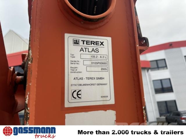 Mercedes-Benz Axor 1833 AK 4x4 mit Heckkran Atlas 105.2-A2L Самосвал