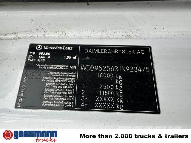 Mercedes-Benz Axor 1833 AK 4x4 mit Heckkran Atlas 105.2-A2L Самосвал