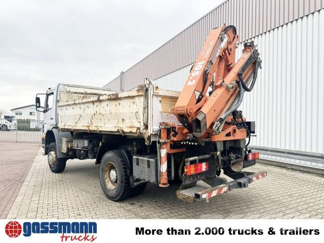 Mercedes-Benz Axor 1833 AK 4x4 mit Heckkran Atlas 105.2-A2L Самосвал