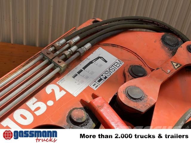Mercedes-Benz Axor 1833 AK 4x4 mit Heckkran Atlas 105.2-A2L Самосвал