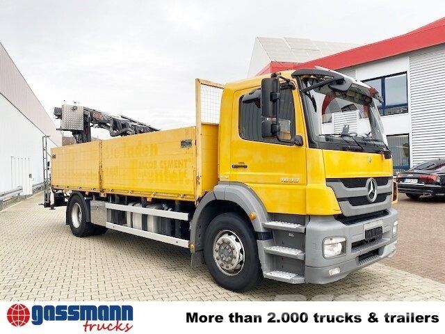 Mercedes-Benz Axor 1833 L 4x2 mit Heckkran Hiab XS 133 K-2 Flatbed / Dropside trucks