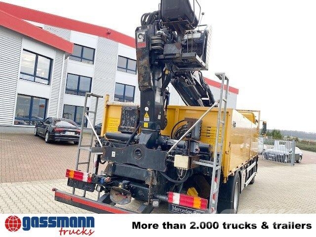 Mercedes-Benz Axor 1833 L 4x2 mit Heckkran Hiab XS 133 K-2 Flatbed / Dropside trucks