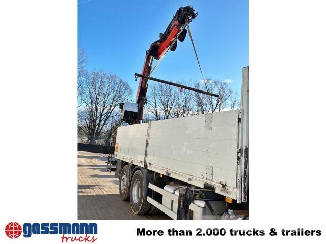 Mercedes-Benz Axor 2536/43 L 6x2 mit Heckkran Palfinger PK 24502 Flatbed / Dropside trucks