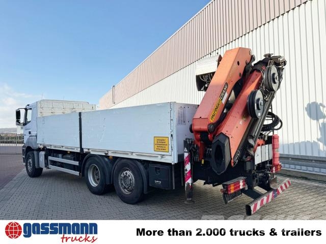 Mercedes-Benz Axor 2536/43 L 6x2 mit Heckkran Palfinger PK 24502 Flatbed / Dropside trucks