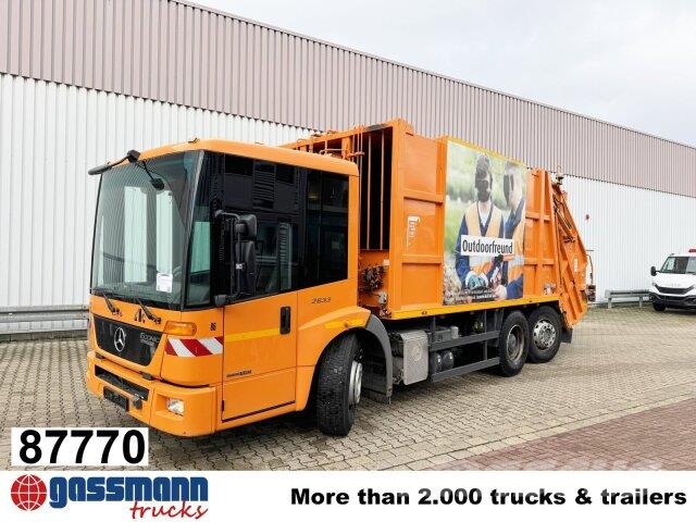 Mercedes-Benz Econic 2633 LL 6x2/4 NLA, EEV, Lenkachse, Haller 市政车