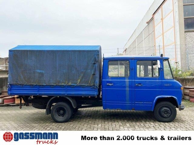Mercedes-Benz L 407 D 4x2 Doka, Ex-THW Pritschenwagen/Pritschenwagen mit Seitenklappe