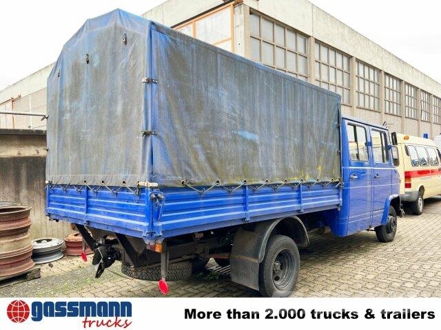 Mercedes-Benz L 407 D 4x2 Doka, Ex-THW Pritschenwagen/Pritschenwagen mit Seitenklappe