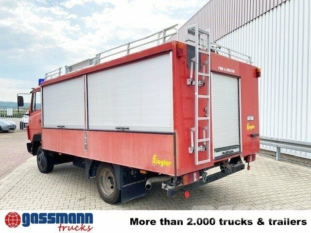 Mercedes-Benz LK 814 F 4x2, Ziegler RW1, 6-Zylinder Motor Sanduk kamioni