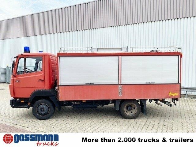Mercedes-Benz LK 814 F 4x2, Ziegler RW1, 6-Zylinder Motor Sanduk kamioni