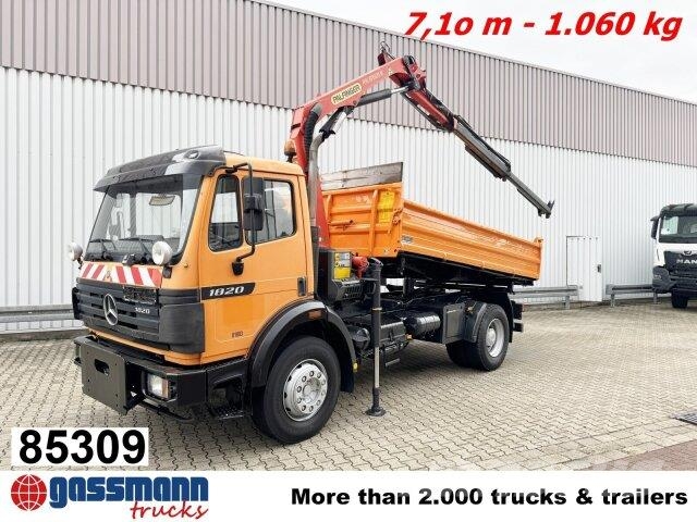 Mercedes-Benz SK II 1820/24 K 4x2, Winterdienstaustattung, Kran Самосвал