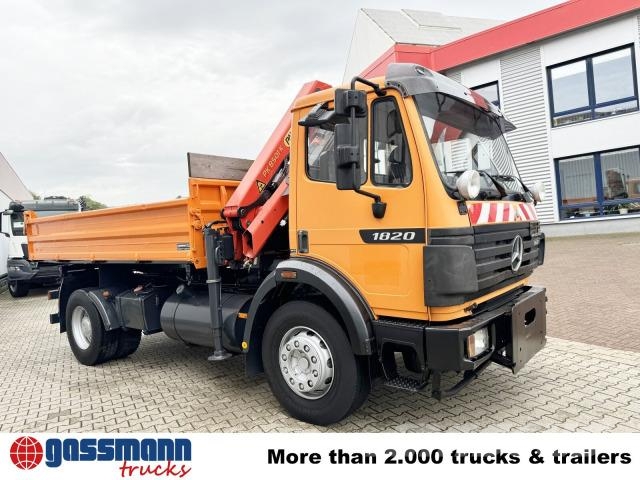 Mercedes-Benz SK II 1820/24 K 4x2, Winterdienstaustattung, Kran Самосвал