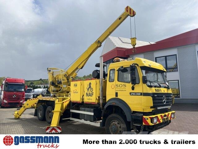 Mercedes-Benz SK II 2638/44 A 6x6, V8, Retarder, Kran, 2x 其他貨車
