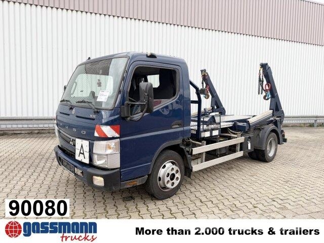 Mitsubishi Canter Fuso 7C15 4x2, AT-Motor, Tele-Absetzer, Camiões caixa desmontável com elevador de cabo