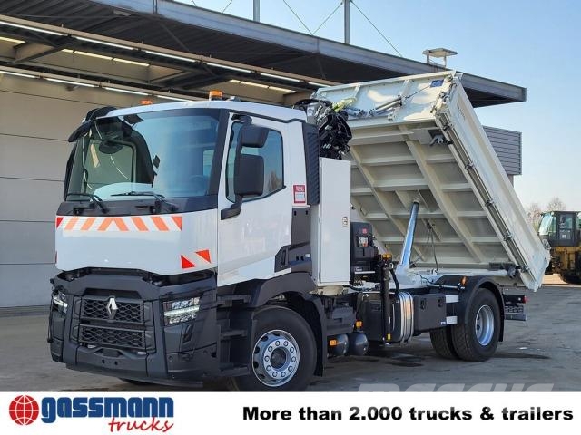 Renault C 430 4x2, Kran Hiab X-HiDuo 138 ES-3, Funk Tipper trucks