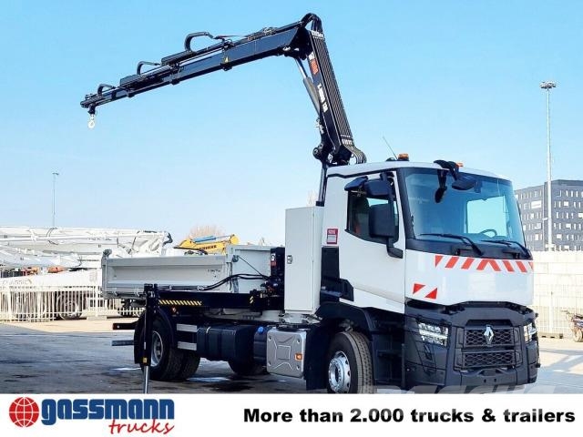 Renault C 430 4x2, Kran Hiab X-HiDuo 138 ES-3, Funk Tipper trucks