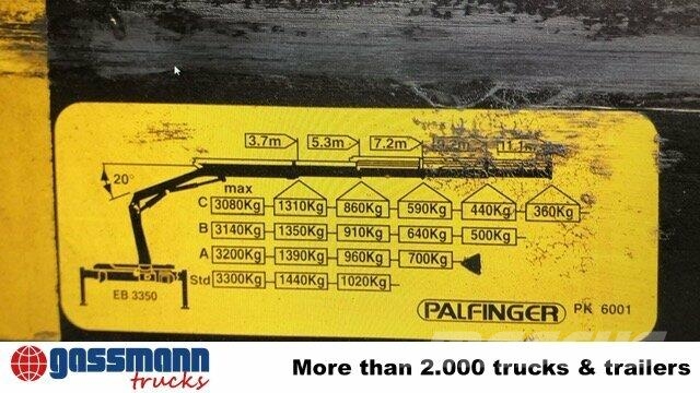 Renault D 180.75 4x2 mit Kran Palfinger PK6001 Camiones de cama baja