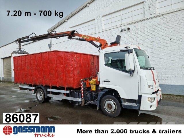 Renault D 180.75 4x2 mit Kran Palfinger PK6001 Camiones de cama baja