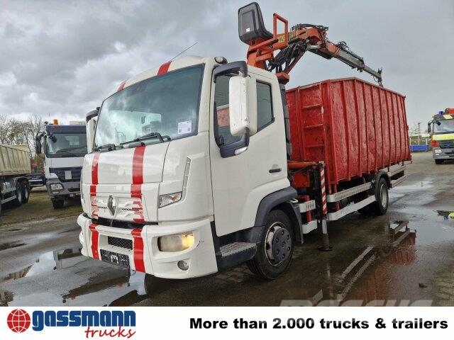Renault D 180.75 4x2 mit Kran Palfinger PK6001 Camiones de cama baja