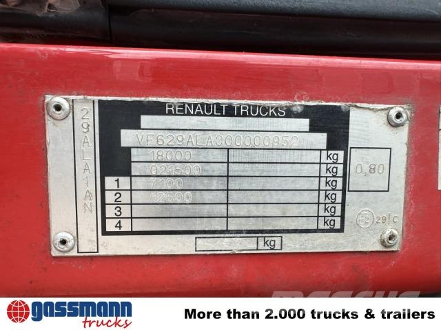 Renault Kerax 320 DXI 4x2, Rechtslenker, Feuerwehr, Camiones con chasís y cabina