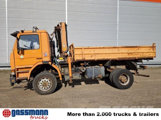 Scania 93H 250 4x4, Winterdienstausstattung, Kran 덤프 트럭