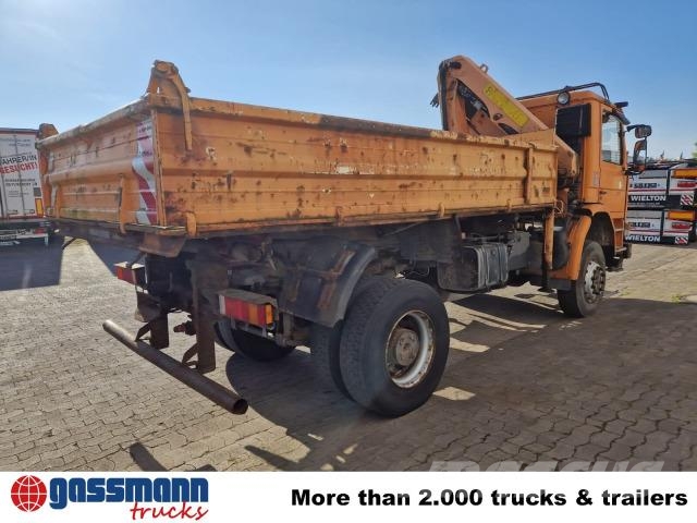 Scania 93H 250 4x4, Winterdienstausstattung, Kran 덤프 트럭