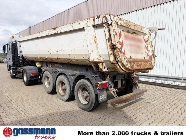 Schmitz SKI 24 SL 7.2, Stahlmulde ca. 24m³, Liftachse Semi-trailer med tip
