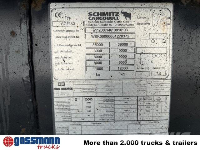 Schmitz SKI 24SL 06 7.2 ca. 24m³, Kallur-poolhaagised