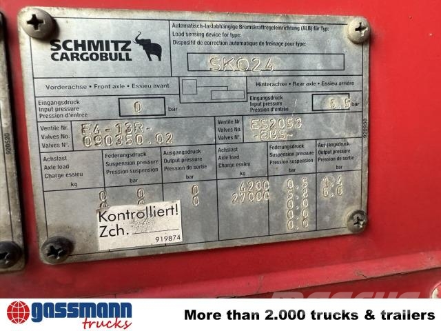 Schmitz SKO 24/L-13.62 FP 25, Mega Chladiarenské návesy