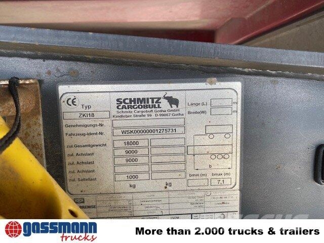 Schmitz ZKI 18, Stahlbordwände, ca. 10m³ Tipper trailers