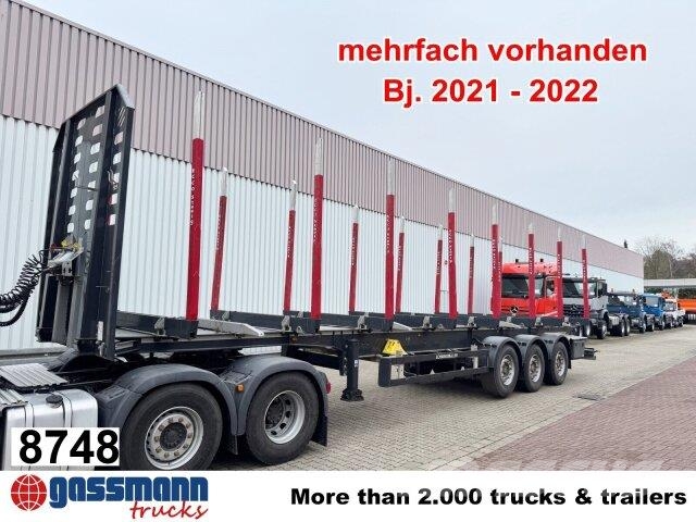 Schwarzmüller 3-Achs Holzauflieger, Liftachse, MEHRFACH Naczepy do transportu drewna