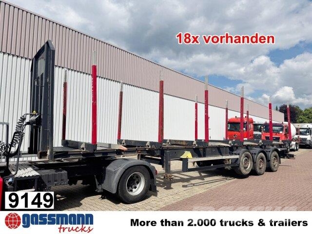 Schwarzmüller 3-Achs Holzauflieger, Liftachse, MEHRFACH Naczepy do transportu drewna