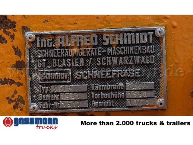 Unimog U52 411 4x4, Schmidt Schneefräse mit Separatmotor 其他货车