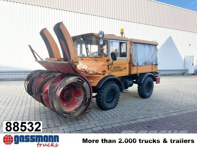 Unimog U52 411 4x4, Schmidt Schneefräse mit Separatmotor 其他货车