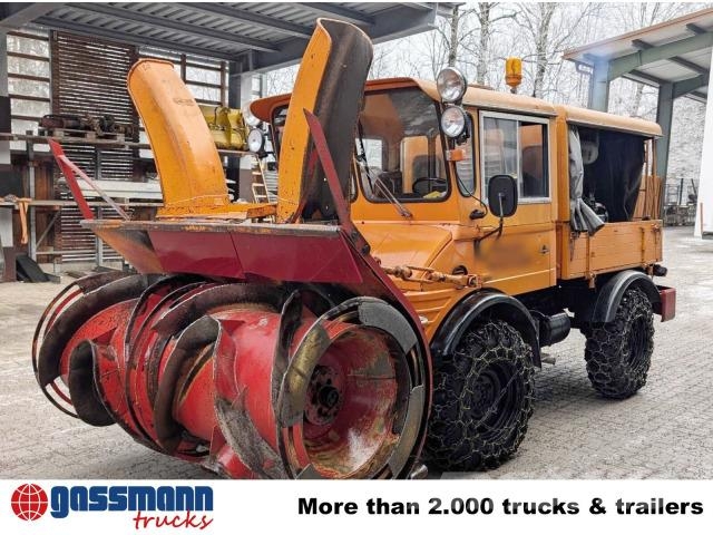 Unimog U52 411 4x4, Schmidt Schneefräse mit Separatmotor 其他货车