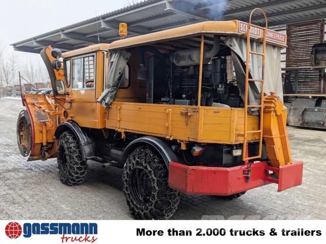 Unimog U52 411 4x4, Schmidt Schneefräse mit Separatmotor 其他货车