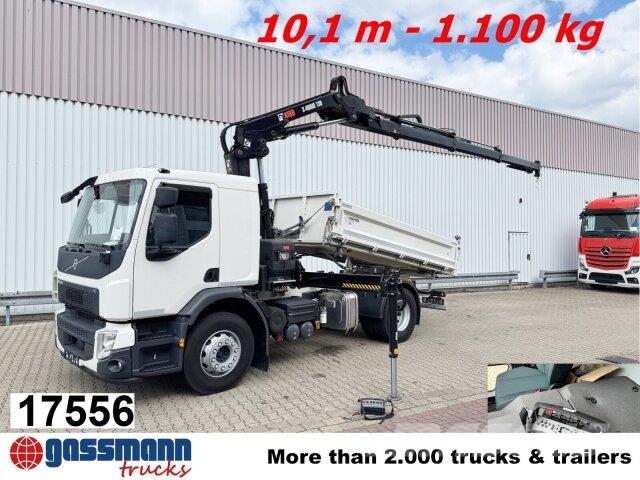 Volvo FE 320 4x2 mit Kran Hiab X-Hiduo 138 ES-3, Funk 自卸式货车