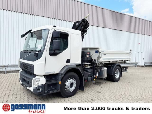 Volvo FE 320 4x2 mit Kran Hiab X-Hiduo 138 ES-3, Funk 自卸式货车