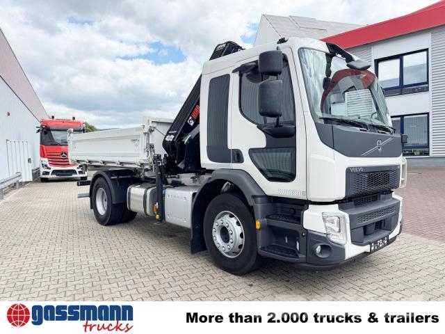 Volvo FE 320 4x2 mit Kran Hiab X-Hiduo 138 ES-3, Funk 自卸式货车