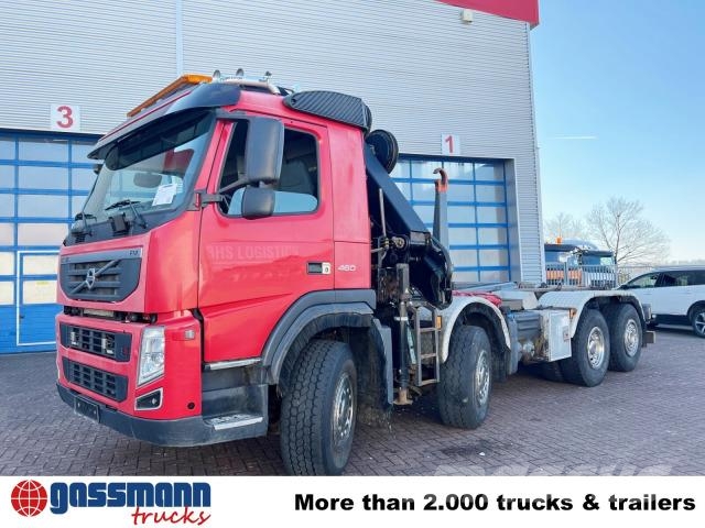 Volvo FM 460 8x2-6, Kran HMF 2020-K4, Funk, شاحنات الرافعات الخطافية
