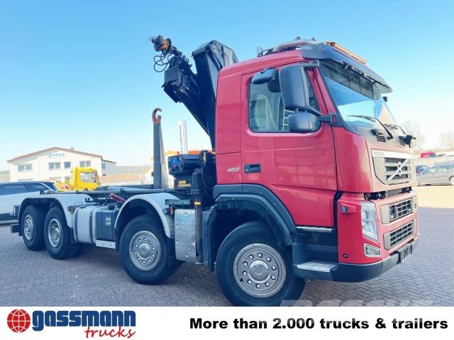 Volvo FM 460 8x2-6, Kran HMF 2020-K4, Funk, شاحنات الرافعات الخطافية
